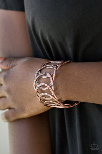 Circa de Contender - Copper Bracelet - Paparazzi Accessories - Natalie's Trendy Treasures