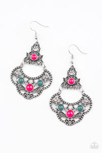 Garden State Glow - Multi Color Earrings - Paparazzi Accessories