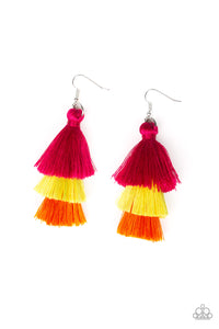 Hold On To Your Tassel! - Multi Color Earrings - Paparazzi Accessories - Natalie's Trendy Treasures