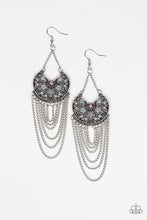 Load image into Gallery viewer, So Social Butterfly - Pink Earrings -Paparazzi Accessories - Natalie&#39;s Trendy Treasures