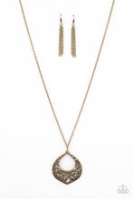 Load image into Gallery viewer, Venetian Vineyards - Brass Necklace - Paparazzi Accessories