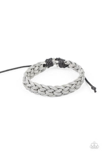 Prairie Cruise - Silver Rope Bracelet - Paparazzi Accessories