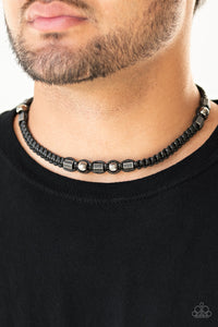 Take a Trek - Black Necklace - Paparazzi Accessories