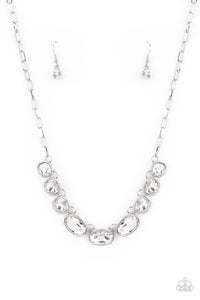 Gorgeously Glacial - White Necklace - Paparazzi Accessories