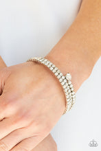 Load image into Gallery viewer, After Party Princess - White Bracelet - Paparazzi Accessories