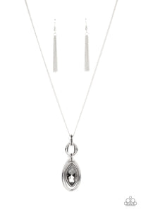 Glamorously Glaring - Silver Necklace - Paparazzi Accessories