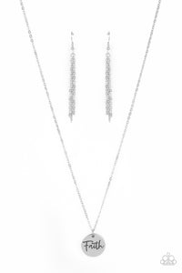 Choose Faith - Silver Necklace - Paparazzi Accessories