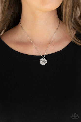 Choose Faith - Silver Necklace - Paparazzi Accessories