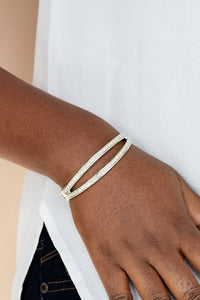 A Show of FIERCE - White Bracelet - Paparazzi Accessories