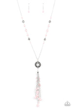 Load image into Gallery viewer, Tasseled Treasure - Pink Necklace - Paparazzi Accessories