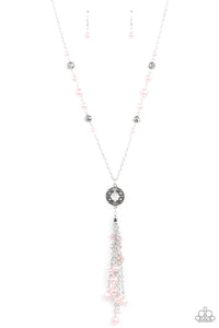 Tasseled Treasure - Pink Necklace - Paparazzi Accessories