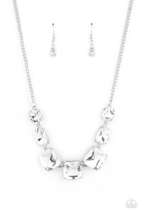 Unfiltered Confidence - White Necklace - Paparazzi Accessories