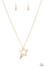 Load image into Gallery viewer, Light Up The Sky - Gold Necklace - Paparazzi Accessories