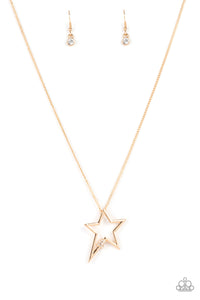 Light Up The Sky - Gold Necklace - Paparazzi Accessories