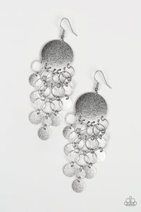 Turn On The BRIGHTS - Silver Earrings - Paparazzi Accessories - Natalie's Trendy Treasures