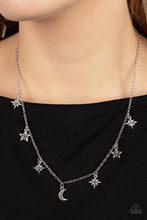 Load image into Gallery viewer, Cosmic Runway - Silver Necklace - Paparazzi Accessories