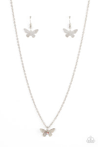 Flutter Love - Pink Necklace - Paparazzi Accessories