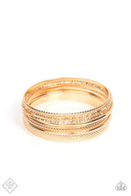 Load image into Gallery viewer, Circlet Circus - Gold Bracelets - Paparazzi Accessories