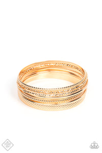 Circlet Circus - Gold Bracelets - Paparazzi Accessories