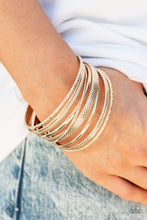 Load image into Gallery viewer, Circlet Circus - Gold Bracelets - Paparazzi Accessories