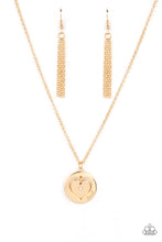 Load image into Gallery viewer, Heart Full of Faith - Gold Necklace - Paparazzi Accessories