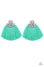 Load image into Gallery viewer, Make Some PLUME - Green Earrings - Paparazzi Accessories - Natalie&#39;s Trendy Treasures