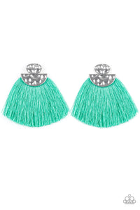 Make Some PLUME - Green Earrings - Paparazzi Accessories - Natalie's Trendy Treasures