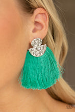 Load image into Gallery viewer, Make Some PLUME - Green Earrings - Paparazzi Accessories - Natalie&#39;s Trendy Treasures