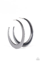 Load image into Gallery viewer, Moon Beam - Black Earrings - Paparazzi Accessories