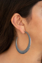 Load image into Gallery viewer, Moon Beam - Black Earrings - Paparazzi Accessories