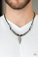 Load image into Gallery viewer, Off With His ARROWHEAD - Black Necklace - Paparazzi Accessories - Natalie&#39;s Trendy Treasures