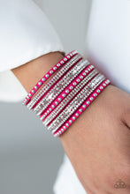 Load image into Gallery viewer, All Hustle and Hairspray - Pink Wrap Bracelet - Paparazzi Accessories - Natalie&#39;s Trendy Treasures