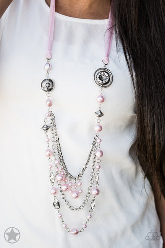 All The Trimmings - Pink Necklace Blockbuster - Paparazzi Accessories - Natalie's Trendy Treasures