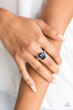 Load image into Gallery viewer, Feast Your Eyes - Blue Ring - Paparazzi Accessories - Natalie&#39;s Trendy Treasures