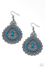 Load image into Gallery viewer, Carnival Courtesan - Blue Earrings - Paparazzi Accessories