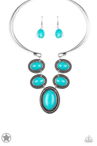 River Ride - Blue Necklace - Paparazzi Accessories