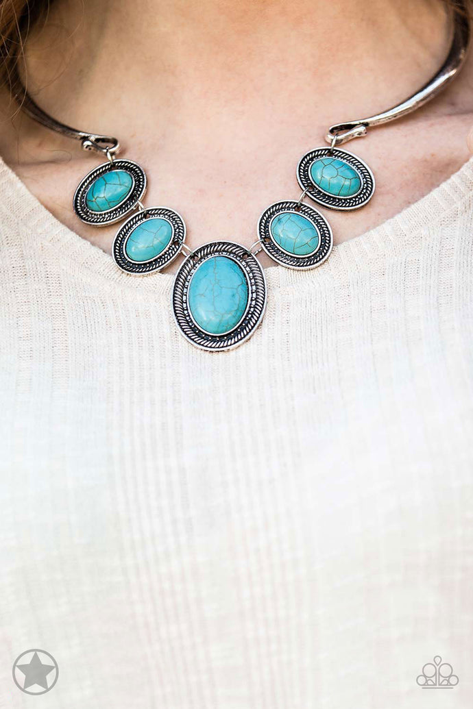 River Ride - Blue Necklace - Paparazzi Accessories