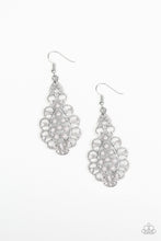 Load image into Gallery viewer, Sprinkle On The Sparkle - White Earrings - Paparazzi Accessories - Natalie&#39;s Trendy Treasures