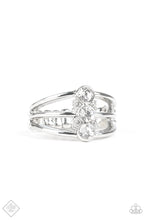 Load image into Gallery viewer, Added Triple Crown Winner White Ring- Paparazzi Accessories