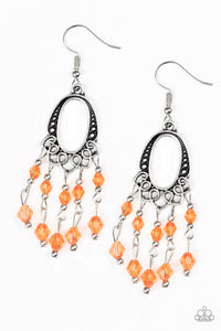 Not The Only Fish In The Sea - Orange Earrings - Paparazzi Accessories - Natalie's Trendy Treasures