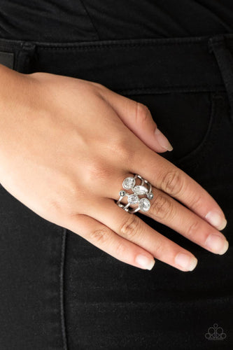 Metro Mingle - Silver Ring - Paparazzi Accessories