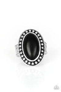 Desert Heat - Black Ring - Paparazzi Accessories