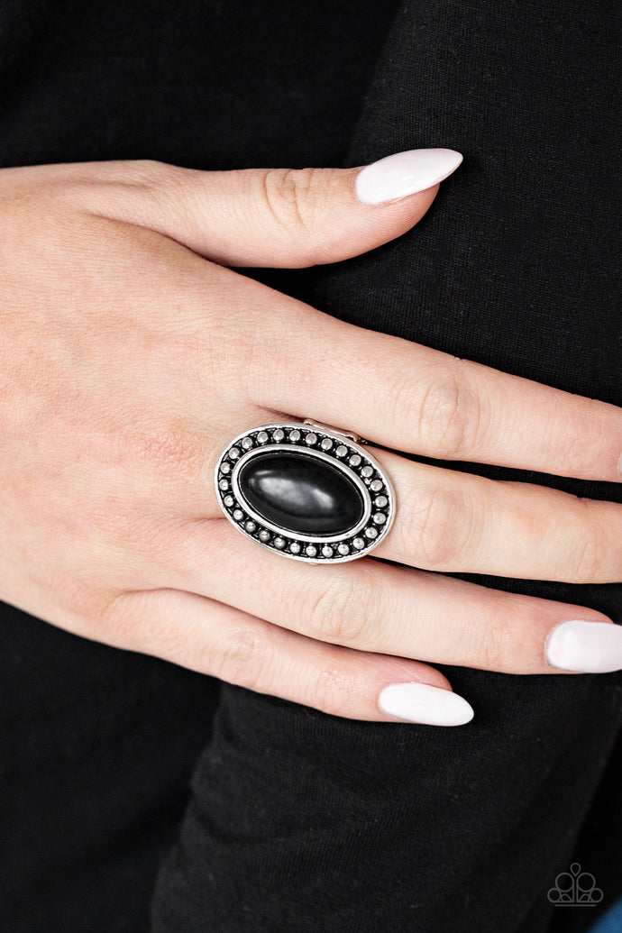 Desert Heat - Black Ring - Paparazzi Accessories